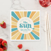 Boho Sun Baby shower Paper Napkins Servet (Insitu)