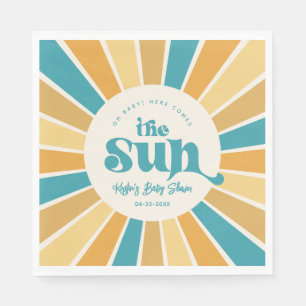 Boho Sun Baby shower Paper Napkins Servet