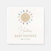 Boho Sun Baby shower Servet (Voorkant)