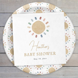Boho Sun Baby shower Servet