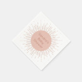 Boho Sun Baby shower Servet (Hoek)