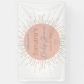 Boho Sun Baby shower Spandoek (Verticaal)