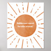 Boho Sun Baby shower Teken Poster (Voorkant)