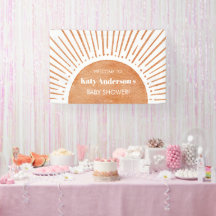 Boho Sun Baby shower welkomstbanner
