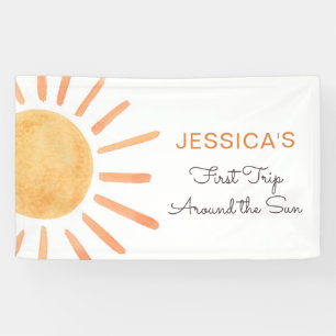Boho Sun Backdrop Banner Little Sunshine Birthday