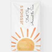 Boho Sun Backdrop Banner Little Sunshine Birthday (Verticaal)