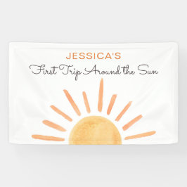Boho Sun Backdrop Banner Little Sunshine Birthday