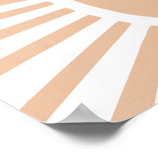 Boho Sun Boho Nursery Decor Wall Art Poster (Hoek)