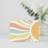 Boho sun briefkaart (Staand voorkant)