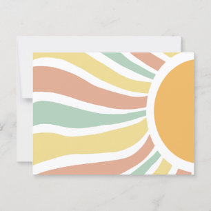 Boho sun briefkaart