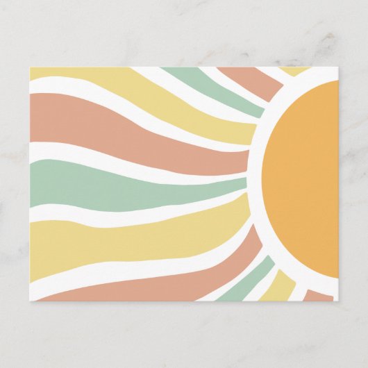 Boho sun briefkaart (Voorkant)