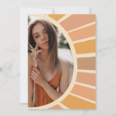 Boho Sun Class Graduation Party Foto Kaart (Achterkant)