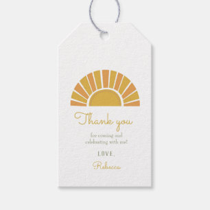 Boho Sun Colorful Baby shower Cadeaulabel