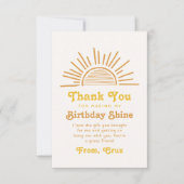 Boho Sun Dank je wel | Zon Dank u Kaarten (Voorkant)