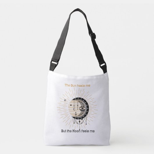Boho Sun en Moon Crossbody Tas (Voorkant)
