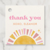 Boho Sun Favorietags Bedankjes Labels (Voorkant)