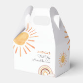 Boho Sun Favors Summer Little Sunshine Birthday Bedankdoosjes (Achterkant)