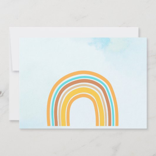 Boho Sun, Here Comes The Son, Blue Orange Rainbow Kaart (Achterkant)