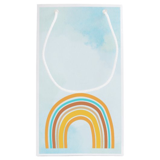 Boho Sun, Here Comes The Son, Retro Rainbow Klein Cadeauzakje (Achterkant)
