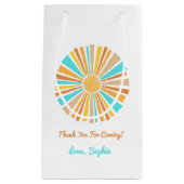 Boho Sun, Here Comes The Son, Retro Rainbow Klein Cadeauzakje (Voorkant)