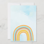 Boho Sun, hier komt de zoon, Retro Rainbow Kaart (Achterkant)