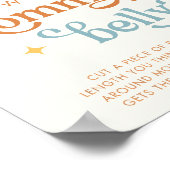 Boho Sun Hoe groot is mama's buik spel teken Poster (Hoek)