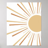 Boho Sun Kinder inrichting Poster (Voorkant)