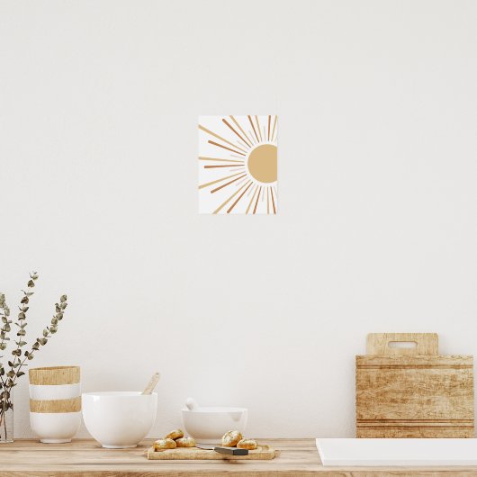 Boho Sun Kinder inrichting Poster (Keuken)