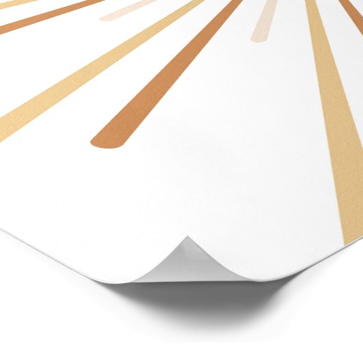 Boho Sun Kinder inrichting Poster (Hoek)