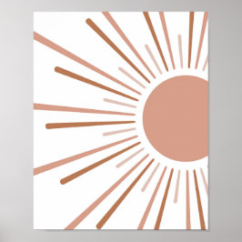 Boho Sun Kinder inrichting Poster