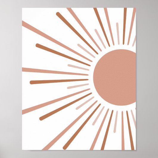 Boho Sun Kinder inrichting Poster (Voorkant)