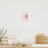 Boho Sun Kinder inrichting Poster (Keuken)