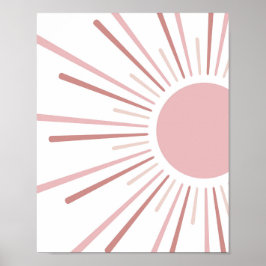 Boho Sun Kinder inrichting Poster