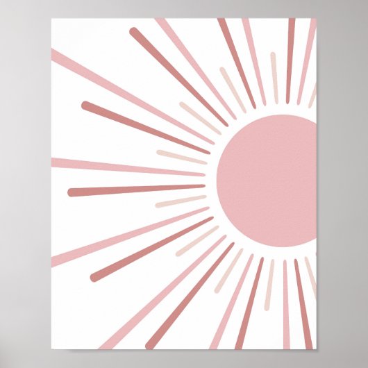 Boho Sun Kinder inrichting Poster (Voorkant)