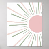 Boho Sun Kinder inrichting Poster (Voorkant)