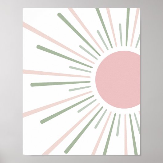 Boho Sun Kinder inrichting Poster (Voorkant)