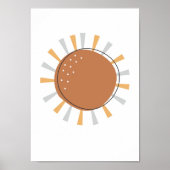 Boho Sun-kinderkamerposter voor kids kamerdecorati Poster (Voorkant)