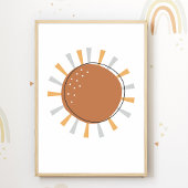 Boho Sun-kinderkamerposter voor kinderkamerdecorat Poster