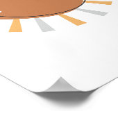 Boho Sun-kinderkamerposter voor kinderkamerdecorat Poster (Hoek)