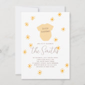 Boho Sun Little Brother Sunshine Baby shower Kaart (Voorkant)