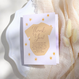 Boho Sun Little Sunshine Baby shower Bedankkaart