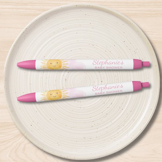 Boho Sun Meisjes Baby Borrel Zwarte Inkt Pen