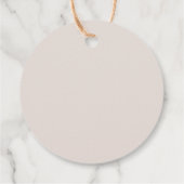 Boho Sun Minimalistisch Baby shower Bedankjes Labels (Achterkant)