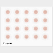 Boho Sun Modern Baby shower Ronde Sticker (Vel)