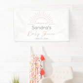 Boho Sun Modern Baby shower Spandoek (Insitu)