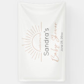 Boho Sun Modern Baby shower Spandoek (Verticaal)