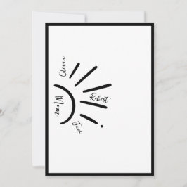 Boho Sun Moeder & Kinderen Zonnestralen Feestdagenkaart