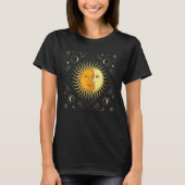 Boho Sun Moon Celestial Bodies Astronomy Universe  T-shirt (Voorkant)