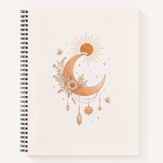 Boho Sun & Moon Deluxe Notebook Notitieboek
