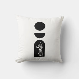 Boho Sun Moon Flower Pot boho bohemian Kussen